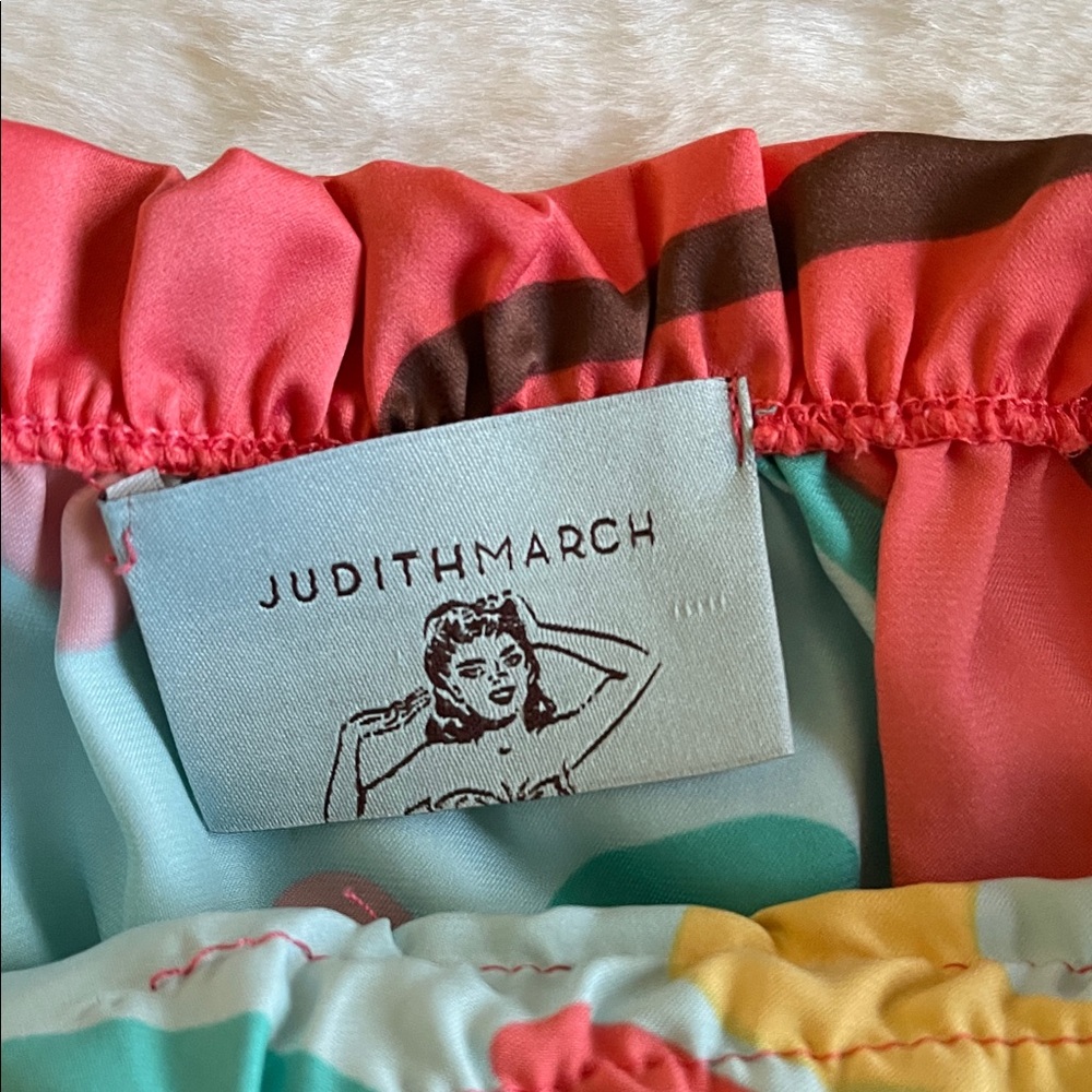 Judith Marsh Colorful Patterned Tweens Strapless Dress  SZ  0-3 - Picture 3 of 9